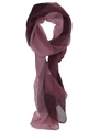 Elegant purple gradient chiffon long scarf made of lightweight translucent fabric - Pink Purple Gradient