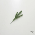 Artificial green pine branch spray for Christmas decor, size 23x8cm and weight 9g - 3D Large 3-Prong Pine Branch
