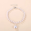 Elegant double-layered silver pearl anklet with round pendant and adjustable chain - Silver Pearl Bracelet