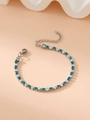 Bracelet / 3mm / Sky Blue & White 1:1