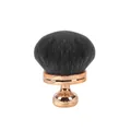 Professional 66g rose gold large loose powder brush with dense black fiber bristles - OPP Bag / Rose Gold + Mixed Color Hair