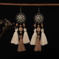 H1308-1 Enamel Wood Bead Tassel