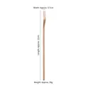 Japanese 304 stainless steel long handle dessert fruit fork in elegant rose gold finish - Fruit Fork / 220mm / Rose Gold
