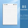 Carta ricarica a righe B5 175x250mm per quaderni a spirale con 60 fogli 120 pagine - Ricarica B5 (Senza Copertina) / B5 (175*250mm) 60 Fogli