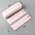 Pink sock display card with white cat paw print and transparent self-seal bag packaging - 5 Pairs Heart 6.5*24cm Hair Clip Card + Bag