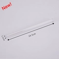 Reusable transparent Tritan straw, 18.5cm length and 1.2cm diameter for boba tea - Transparent Beveled Straw / 1.2*18.5cm