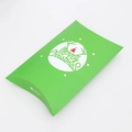 Scatola regalo di Natale verde a forma di cuscino con scritta Merry Christmas e renne - Mastery Verde / 10.5*15.8*3CM