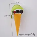 Imán de nevera cono de helado verde realista con decoración de bayas, adorno de 15,5 cm - Cono de Fruta Verde