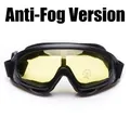 X400 anti-fog tactical goggles with yellow lenses and black frame, 100% UV400 protection - Yellow Anti-fog
