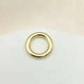 Perla connettore anello dorato lucido con finitura brillante per gioielli fai da te - Stile 03 (Grande Dorato Liscio)