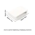 Minimalist white U-shaped jewelry display riser stand, dimensions 18x11x4cm for counters - Small Display Platform (White)