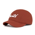 Gorra camp de 5 paneles marrón rojizo para hombre con bordado fmto y secado rápido - Bordado de Letras Marrón Rojizo (Rojo 1)