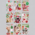 Pegatinas navideñas para ventanas con nueve razas de perros en disfraces festivos - 60cm*90cm