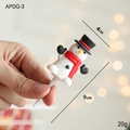 Christmas snowman cake topper decoration, 4x9cm figurine for holiday party dessert - Snowman