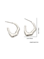 Silver Irregular Geometric Earrings ZJGE0211