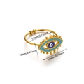 Detaillierte Größentabelle für das 19mm x 12mm Teufelsauge und den 18mm Ringdurchmesser - Mittlerer Innendurchmesser / Gold-JZ6822G