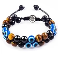 7A Evil Eye Yellow Tiger Eye with Buckle