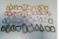 DIY metal hollow open bezel charms in heart and geometric shapes for resin jewelry - 80Pcs/4 Colors Set