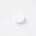 Miniature white rice bowl keychain dollhouse food toy 2.5cm diameter 4g resin model - Model Style