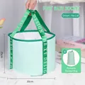 Portable folding foot bath in mint green with matching drawstring storage bag - THE Kids Green