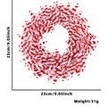 Dettaglio ghirlanda natalizia a righe bianche e rosse per decorazione interna - Circa 7,5m / Filo di Festone Bastoncino di Zucchero