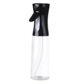 Press-type oil sprayer bottle for kitchen air fryer cooking with fine mist atomization - 500ml / Black