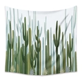 Detailed view of bohemian cactus tapestry texture and artistic tropical plant print - 73X95CM (Cross-border Brushed) / ZJ623-49/Cactus Jungle Abstract