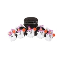 Ghost hair claw with purple wizard hats and orange lollipops for Halloween parties - 11cm Candy Ghost Black Base