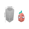 Funny Halloween pumpkin silicone mold with face design for DIY candles and crafts - NO.4 Funny Pumpkin