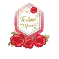 54x66cm Te Amo Mamá heart flower basket foil balloon for Mother's Day party decor - Rose Heart Spanish Mother's Day