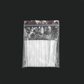 Transparent press-on nail display strips in a clear resealable dustproof plastic storage bag - 10 Piece Display Strips