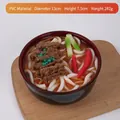 Salvadanaio realistico in PVC a forma di ciotola di ramen con manzo e tagliatelle - Ciotola Grande - Tagliatelle al Manzo