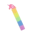 Rainbow unicorn silicone pop fidget bracelet with sensory bubbles for stress relief - Unicorn Candy