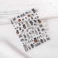 Adesivi per unghie Halloween TS-186 con schizzi di zucche, teschi e pipistrelli - Stile Halloween Schizzo (TS-186)