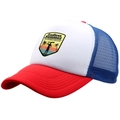 Classic tri-color trucker hat with Endless Summer surf embroidery and mesh back - Adult Free Size (58cm Adjustable) / Royal Blue and Red