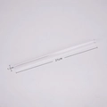 Reusable 21cm clear Tritan straw with 1.2cm wide diameter for bubble tea and drinks - Transparent Flat Straw / 1.2*21cm