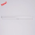 Reusable transparent TRITAN straw 21.5cm length and 1cm diameter for water cups - Transparent Flat Straw / 1x21.5cm