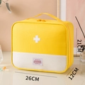 Large capacity yellow and beige portable first aid kit bag with cross medical symbol - Extra Large / Yellow