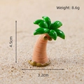 Miniature resin coconut tree landscape model for DIY dollhouse, 4.5cm height size - Coconut Tree