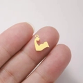 Gouden biceps spierarm hanger voor DIY roestvrijstalen sport sieraden maken - Gouden Spierarm