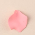 DIY jewelry charm: single light pink acrylic petal stud earring component for women - 10Pcs Medium / Pink