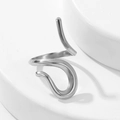 Silver Minimalist Spiral Wrap Style (JR274)
