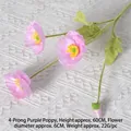 4-Fork Corn Poppy Purple