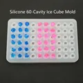 60-cavity diamond-shaped silicone ice cube mold for DIY resin and crystal crafts - 60-Cavity White