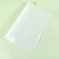 Translucent frosted rectangular silicone mat with rounded corners for DIY crafts - Semi-transparent White