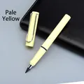 Inkless eternal writing pencil in light yellow finish with metallic U-shaped clip - Small Rod HB / Light Yellow