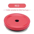 Vibrant red 10.1cm stainless steel straw lid for 710ml bubble tea tumblers - Fits 710ML Cups / China Red