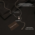 Collier cœur en acier inoxydable argenté avec chaîne serpent de 65cm et pendentif - 3# Pendentif Cube Géométrique