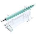 Mint green ballpoint pen displayed on a clear acrylic stand at a 45-degree professional angle - 10*4*4.5cm / Clear