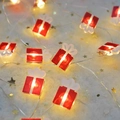Guirnalda LED caja de regalo roja con luz cálida para decoración de Navidad - 3 Metros 30 LEDs / Bolsa de regalo roja